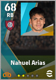 Nahuel Arias — RB, OVR 68, MAX 68