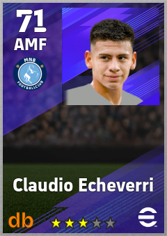 Claudio Echeverri eFootball player card