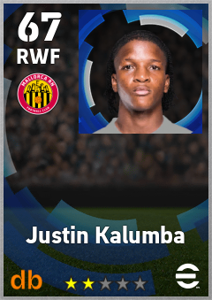Justin Kalumba — RWF, OVR 67, MAX 67