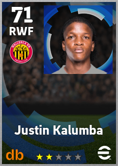 Justin Kalumba — RWF, OVR 71, MAX 71