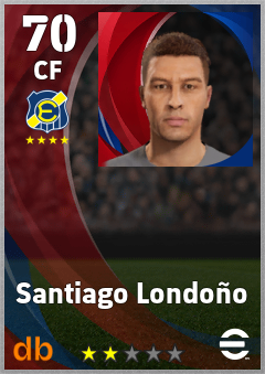 Santiago Londoño — CF, OVR 70, MAX 70