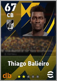 Thiago Balieiro — CB, OVR 67, MAX 67
