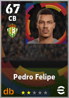 Pedro Felipe — CB, OVR 67, MAX 67