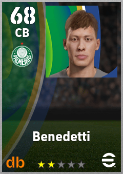 Benedetti eFootball player card