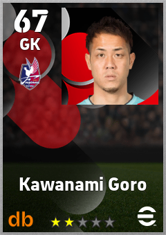 Kawanami Goro — GK, OVR 67, MAX 67