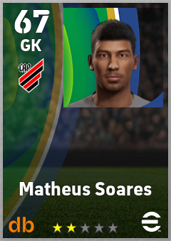 Matheus Soares — GK, OVR 67, MAX 67