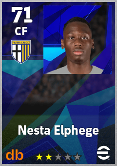 Nesta Elphege — CF, OVR 71, MAX 71