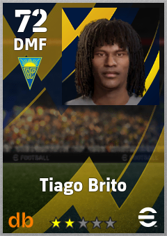 Tiago Brito — DMF, OVR 72, MAX 72