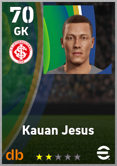 Kauan Jesus — GK, OVR 70, MAX 70