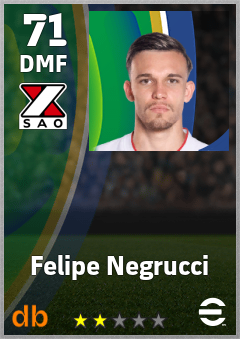 Felipe Negrucci — DMF, OVR 71, MAX 71
