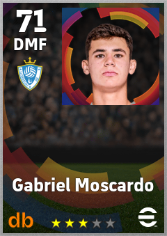 Gabriel Moscardo — DMF, OVR 71, MAX 71