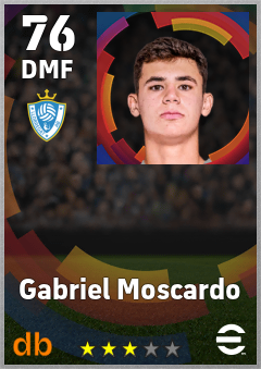 Gabriel Moscardo — DMF, OVR 76, MAX 76