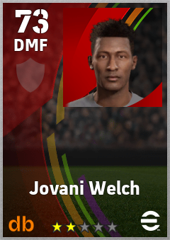 Jovani Welch eFootball player card