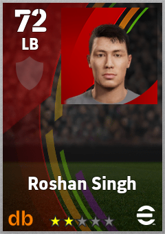 Roshan Singh — LB, OVR 72, MAX 72