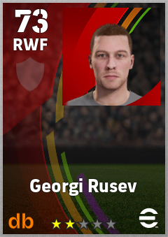 Georgi Rusev — RWF, OVR 73, MAX 73