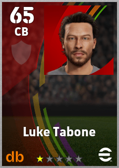 Luke Tabone — CB, OVR 65, MAX 65