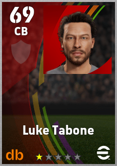 Luke Tabone — CB, OVR 69, MAX 69