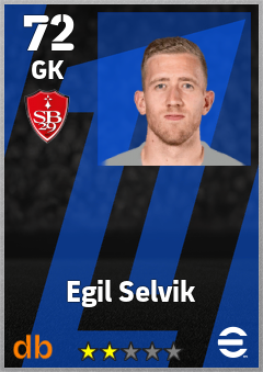 Egil Selvik — GK, OVR 72, MAX 72