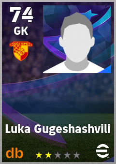 Luka Gugeshashvili — GK, OVR 74, MAX 74