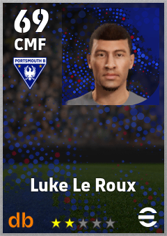 Luke Le Roux — CMF, OVR 69, MAX 69