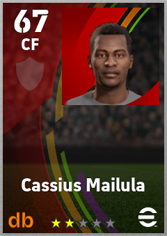Cassius Mailula — CF, OVR 67, MAX 67
