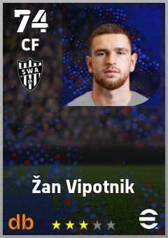 Žan Vipotnik — CF, OVR 74, MAX 74