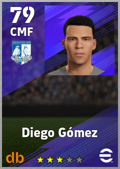 Diego Gómez — CMF, OVR 79, MAX 79