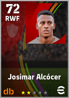 Josimar Alcócer — RWF, OVR 72, MAX 72