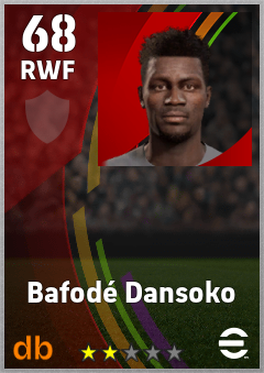 Bafodé Dansoko — RWF, OVR 68, MAX 68