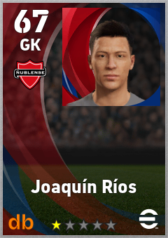 Joaquín Ríos — GK, OVR 67, MAX 67