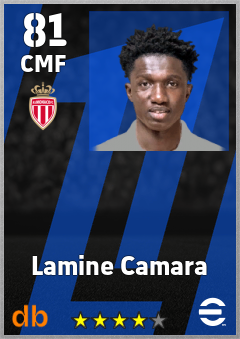 Lamine Camara — CMF, OVR 81, MAX 81