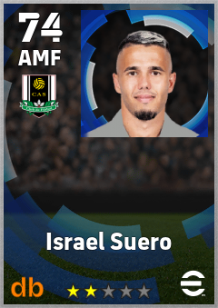 Israel Suero — AMF, OVR 74, MAX 74