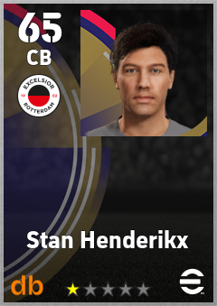Stan Henderikx — CB, OVR 65, MAX 65