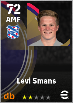 Levi Smans — AMF, OVR 72, MAX 72