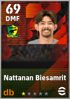 Nattanan Biesamrit — DMF, OVR 69, MAX 69