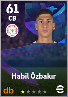 Habil Özbakır — CB, OVR 61, MAX 61
