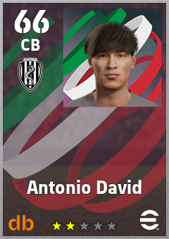 Antonio David — CB, OVR 66, MAX 66