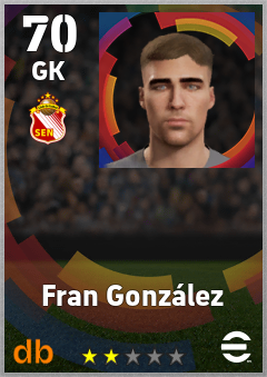 Fran González eFootball player card