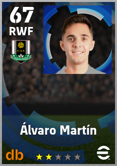 Álvaro Martín — RWF, OVR 67, MAX 67