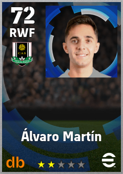 Álvaro Martín — RWF, OVR 72, MAX 72