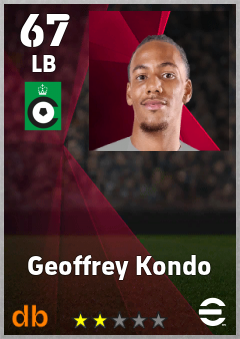 Geoffrey Kondo eFootball player card