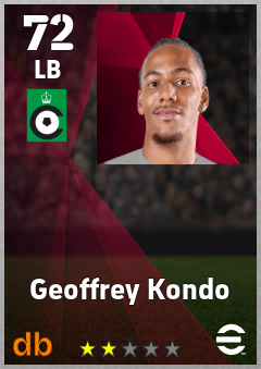 Geoffrey Kondo — LB, OVR 72, MAX 72