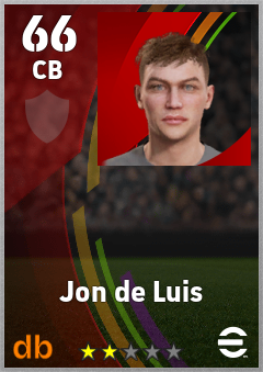 Jon de Luis eFootball player card