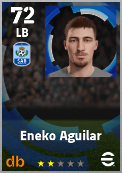Eneko Aguilar — LB, OVR 72, MAX 72