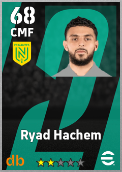 Ryad Hachem — CMF, OVR 68, MAX 68