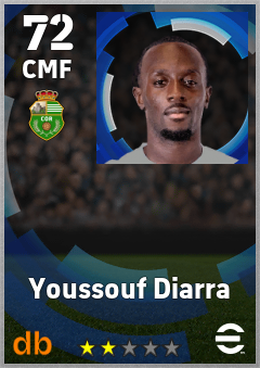 Youssouf Diarra — CMF, OVR 72, MAX 72