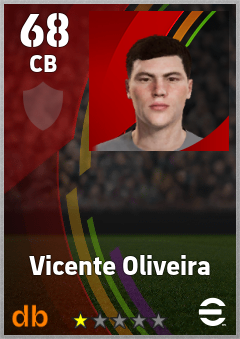 Vicente Oliveira — CB, OVR 68, MAX 68