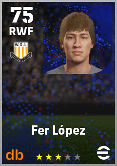 Fer López — RWF, OVR 75, MAX 75