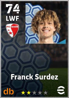 Franck Surdez — LWF, OVR 74, MAX 74