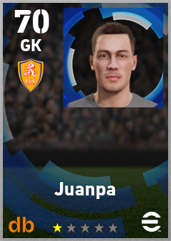 Juanpa — GK, OVR 70, MAX 70